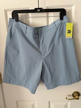 all in motion Light Blue Flat Front Performance Shorts